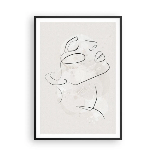Poster in een zwarte lijst - De omtrek van een droom - 70x100 cm