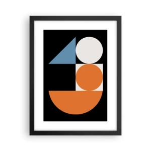 Poster in een zwarte lijst - Dacht lay-out - 30x40 cm