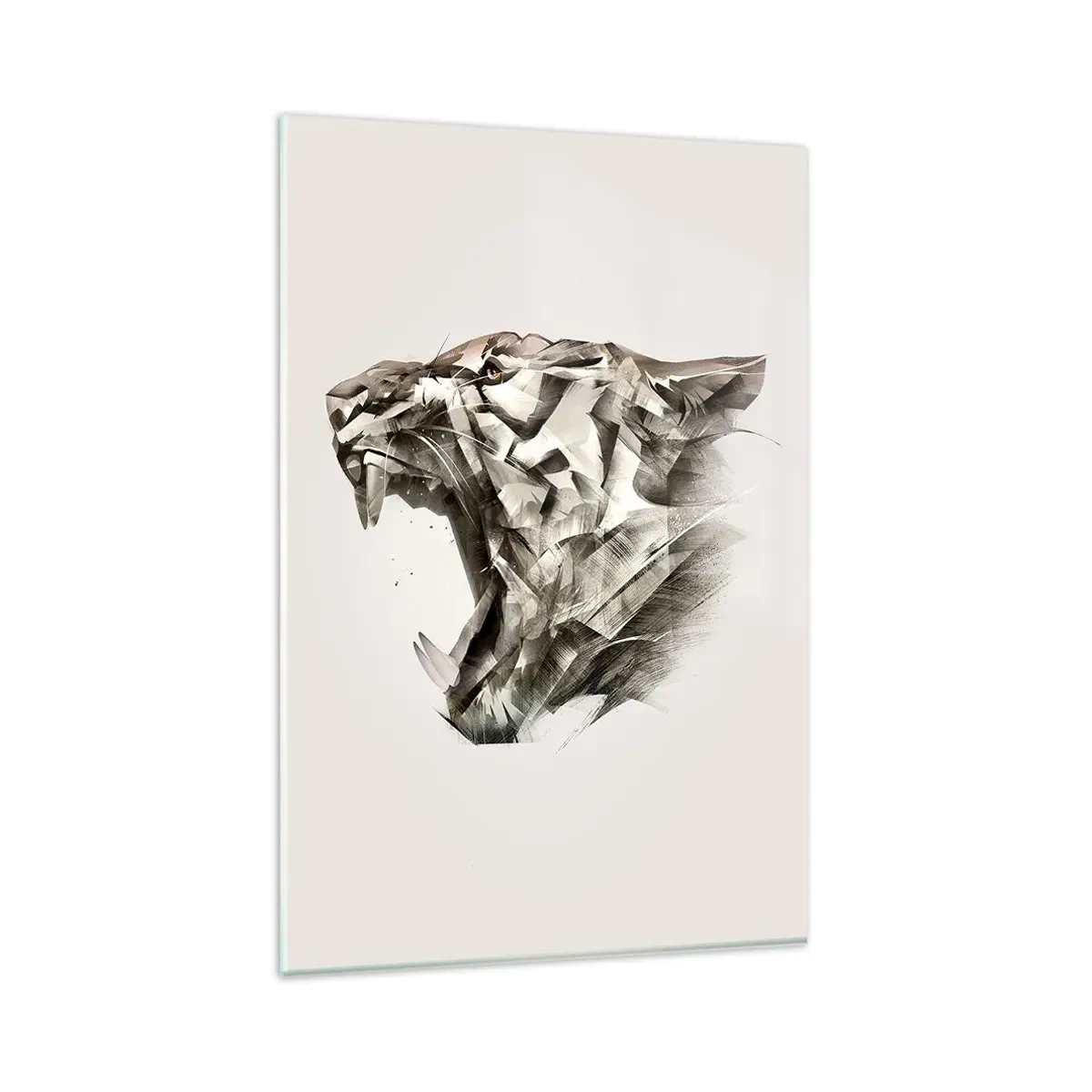 Schilderen op glas - Je weet al wie de baas is - 80x120 cm