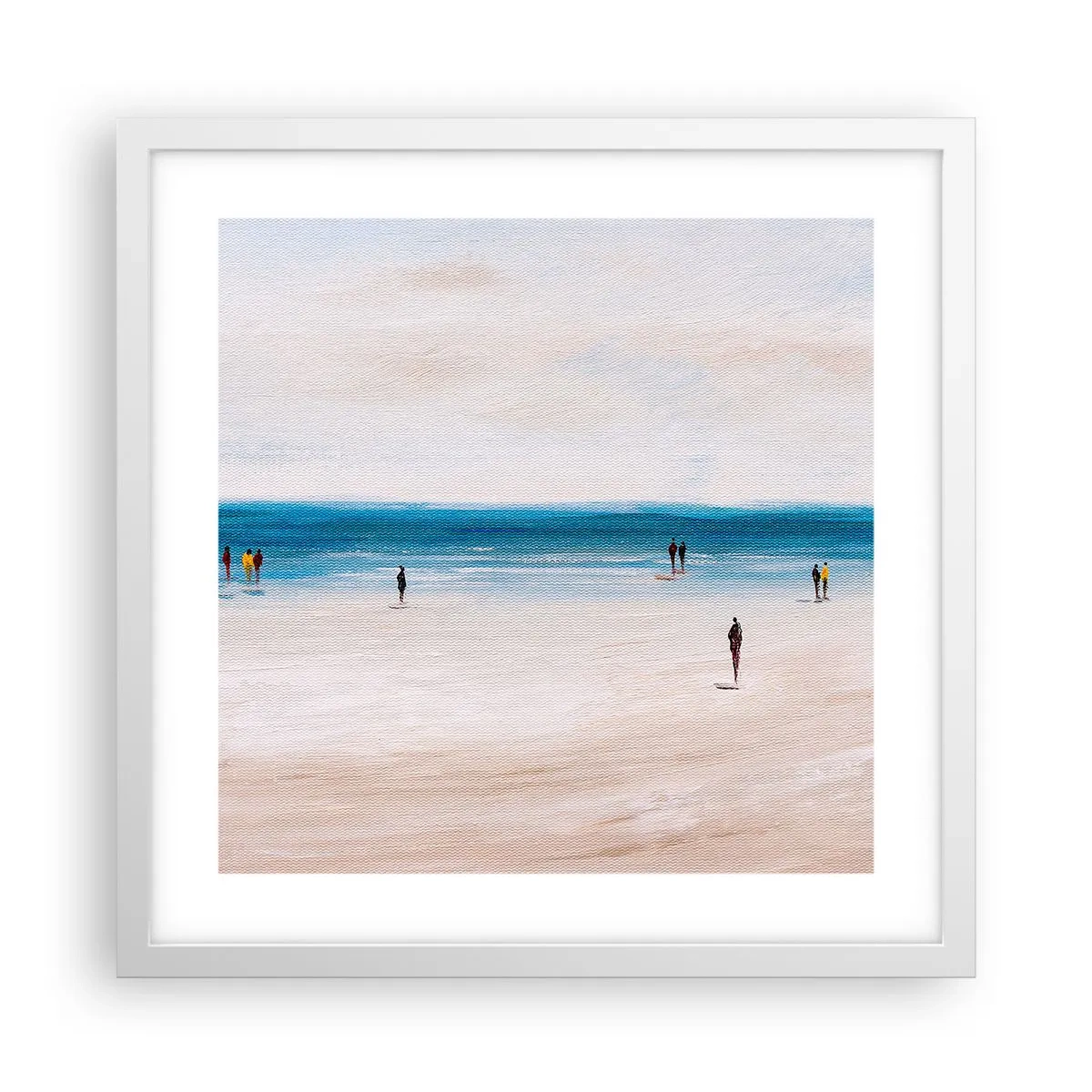 Poster in een witte lijst - Een natuurlijke behoefte - 40x40 cm