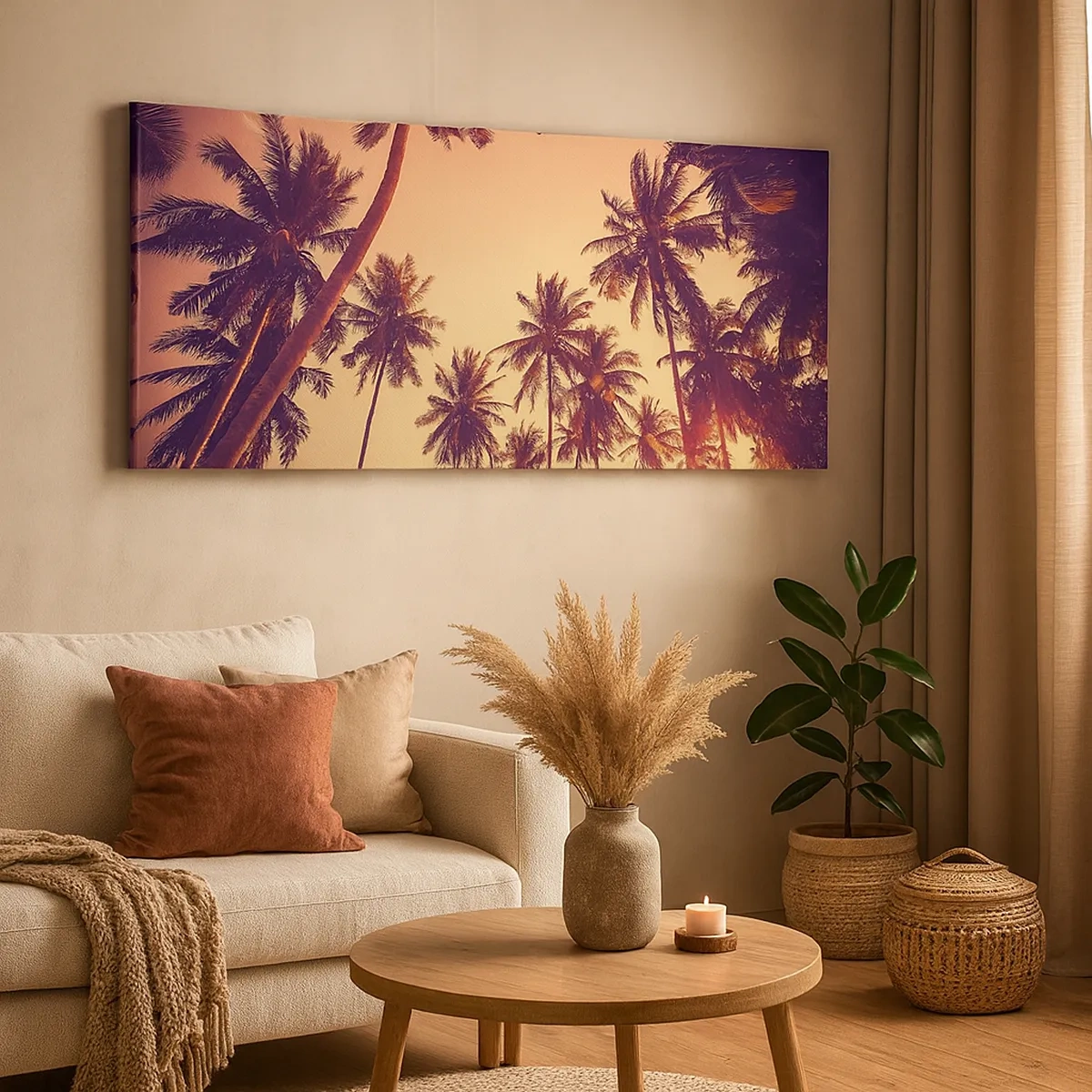 Schilderen op canvas - Een tropische variant - 30x30 cm