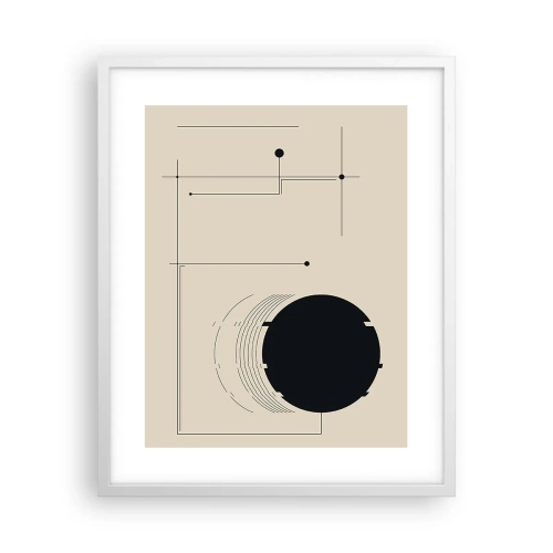 Poster in een witte lijst - Een flexibele en dynamische compositie - 40x50 cm