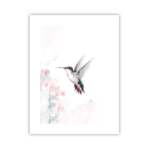 Poster - Vastgehouden tijdens fladderen - 30x40 cm