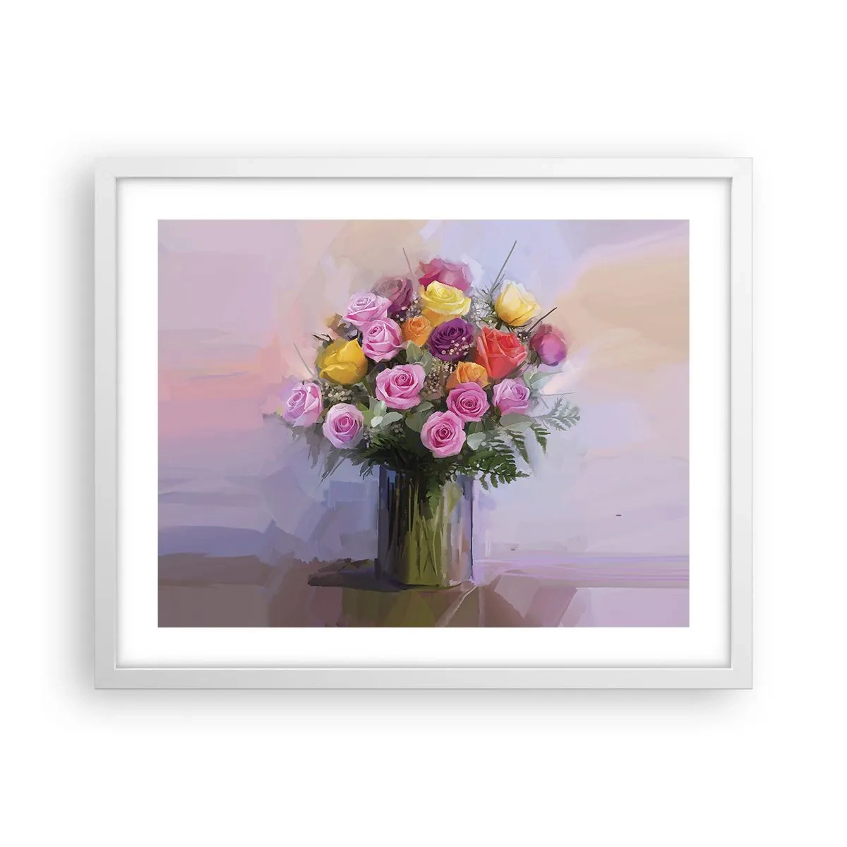 Poster in een witte lijst - Ingehouden schoonheid - 50x40 cm