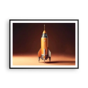 Poster in een zwarte lijst - Het begint met een droom - 100x70 cm