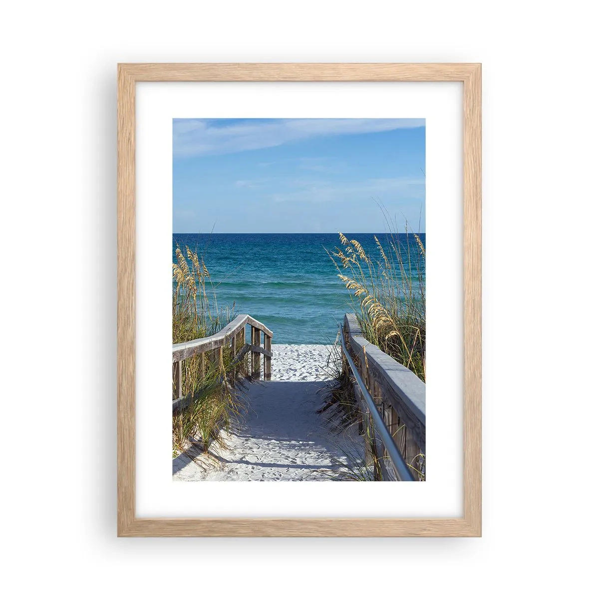 Een poster in een licht eiken lijst - In de zon, in de wind - 30x40 cm