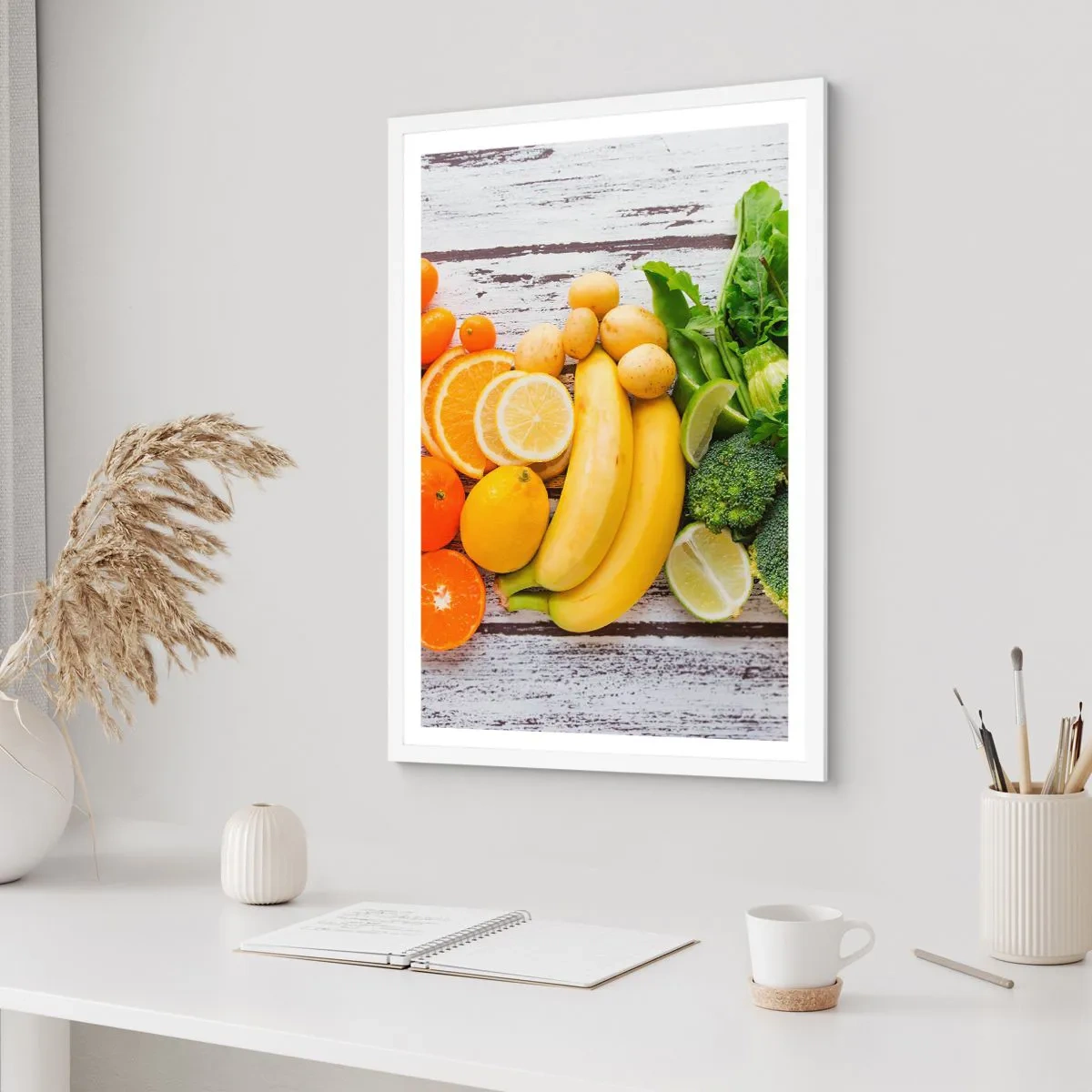 Poster in een witte lijst - Het is niet genoeg? - 40x50 cm