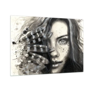 Schilderen op glas - Wilde schoonheid - 100x70 cm
