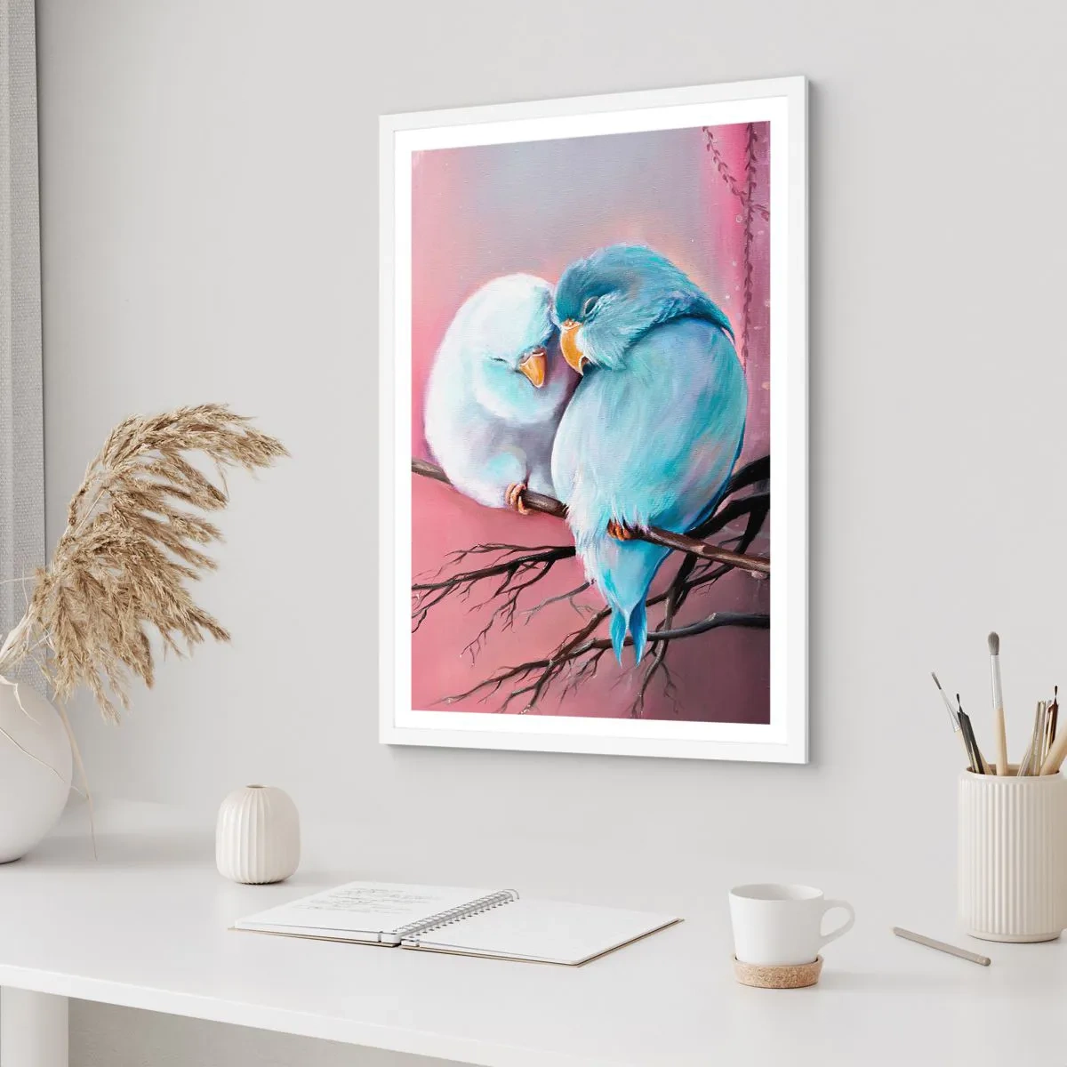 Poster in een witte lijst - Wat kan ik hier toevoegen? ... - 30x40 cm