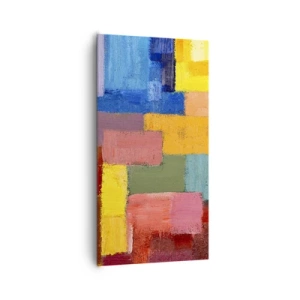 Schilderen op canvas - Elk is anders, allemaal kleurrijk - 65x120 cm