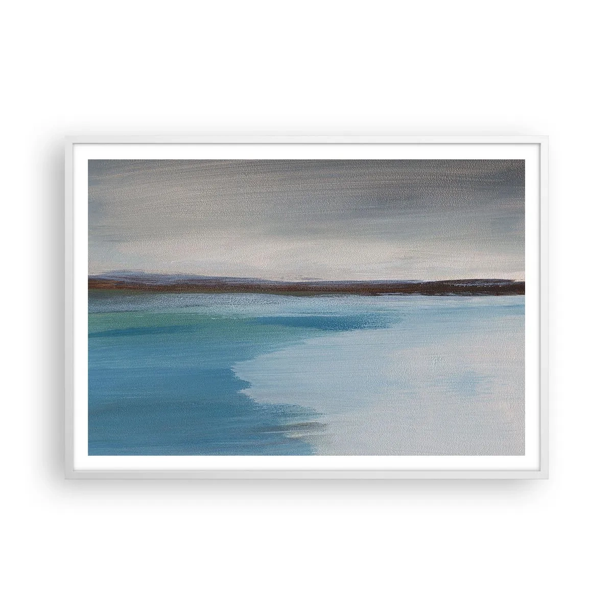 Poster in een witte lijst - Horizontaal landschap - 100x70 cm