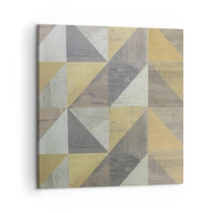 Schilderen op canvas - Op de hoek van de driehoek - 50x50 cm