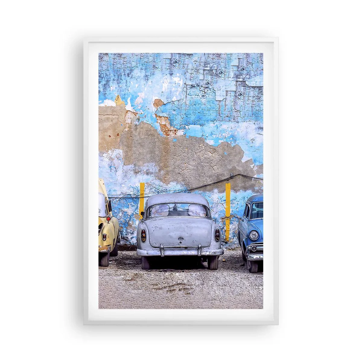 Poster in een witte lijst - Veteranenbijeenkomst - 61x91 cm