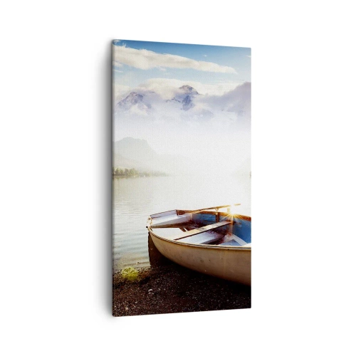 Schilderen op canvas - Bij het grote en heldere water - 45x80 cm