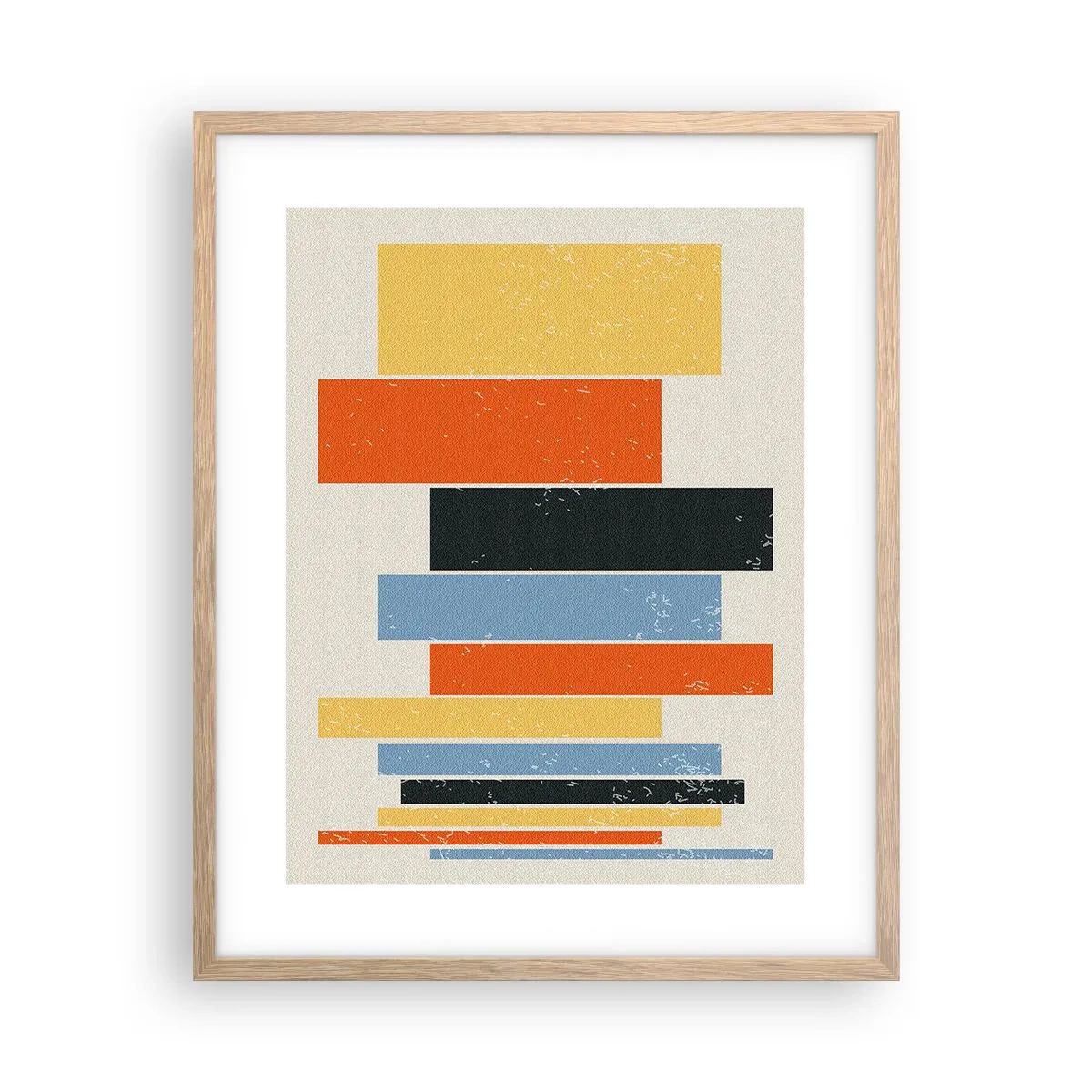 Een poster in een licht eiken lijst - Muzieknotatie - 40x50 cm