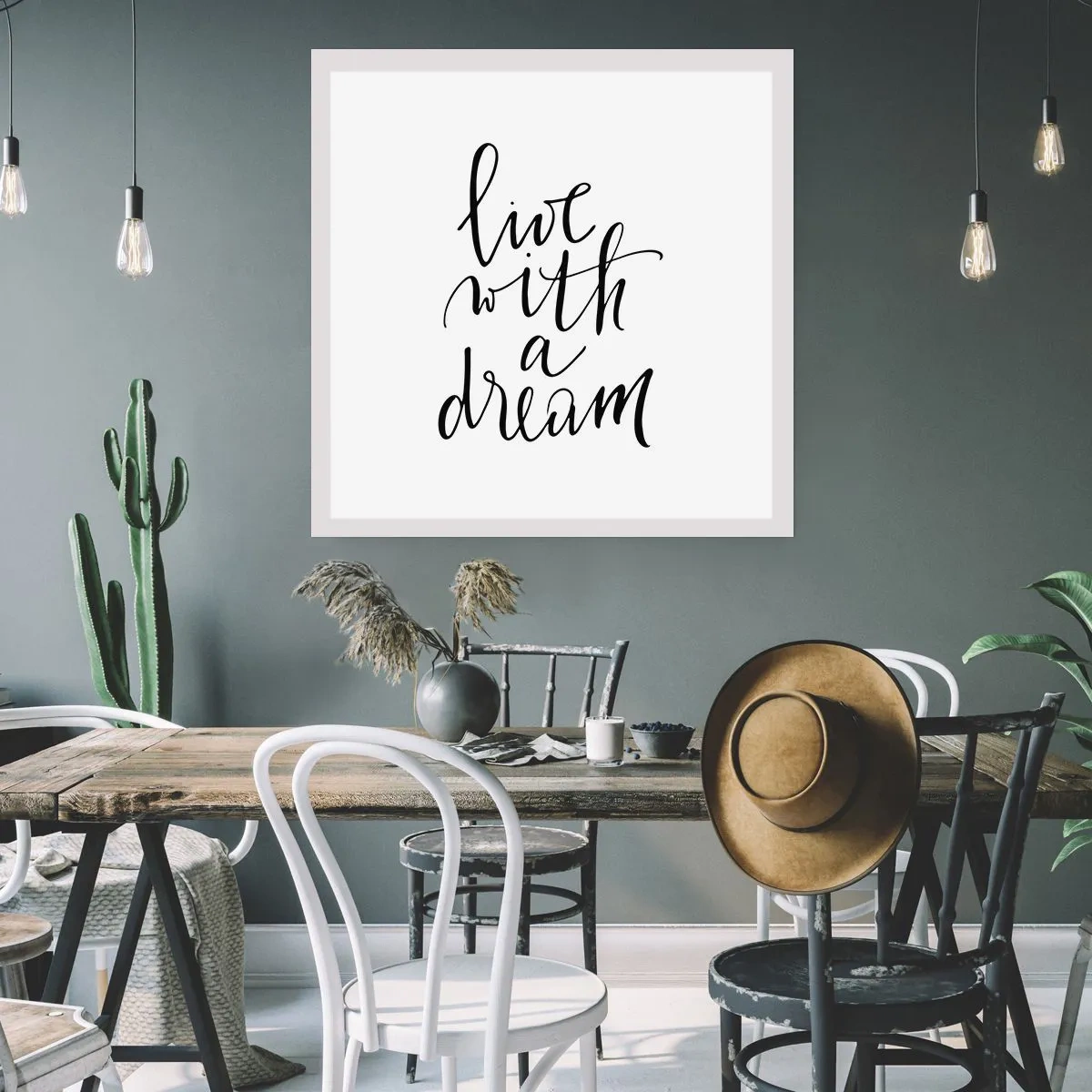 Poster - Natuurlijk - 40x40 cm