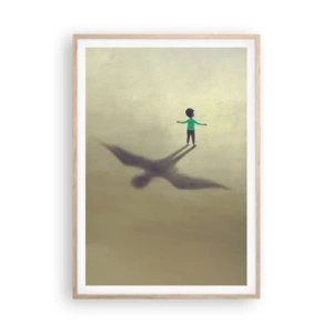 Een poster in een licht eiken lijst - De held van de toekomst - 70x100 cm