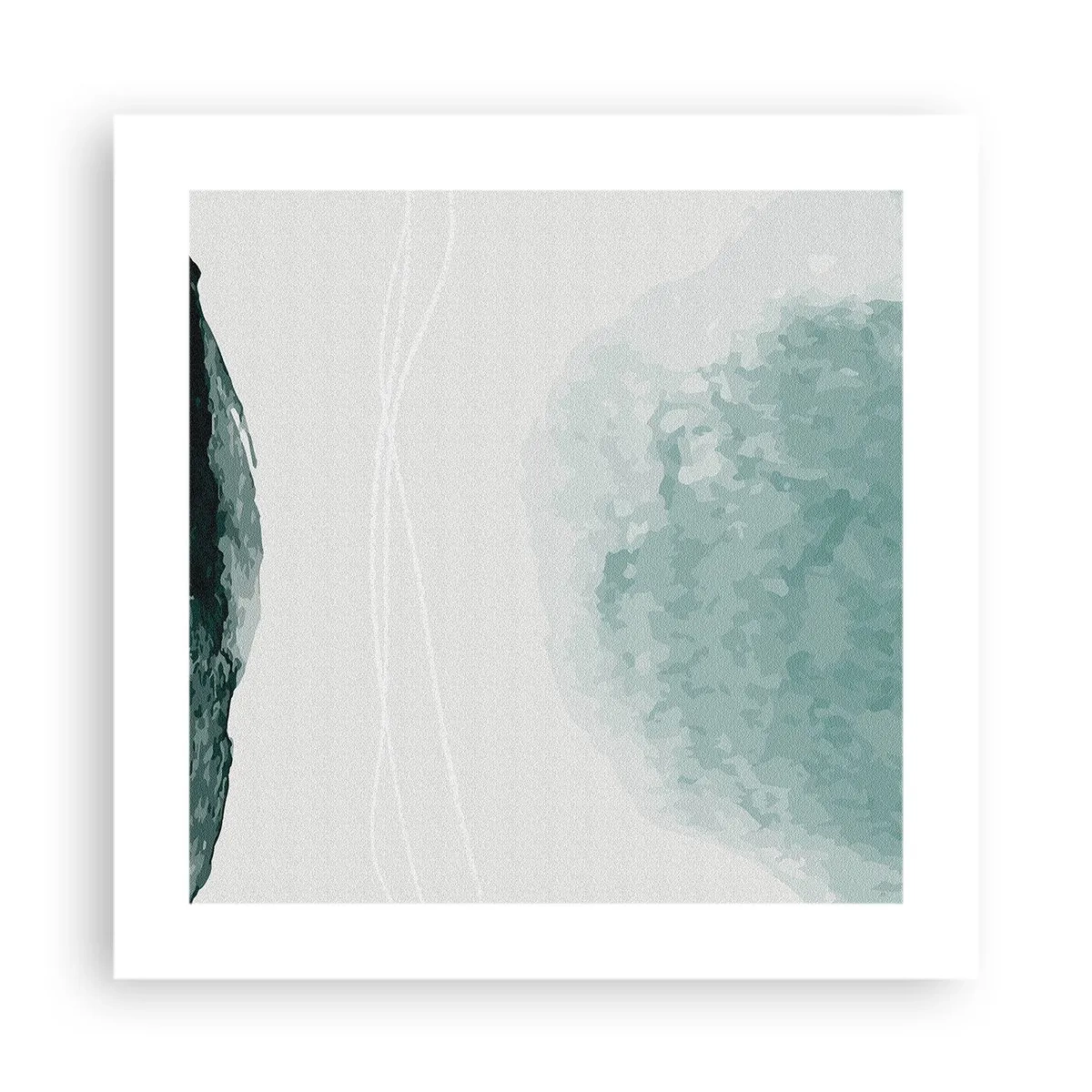 Poster - Ontmoeting met de mist - 40x40 cm