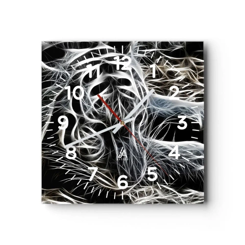 Wandklok - Klok - Een onderzoek naar de lichtheid van katten - 30x30 cm