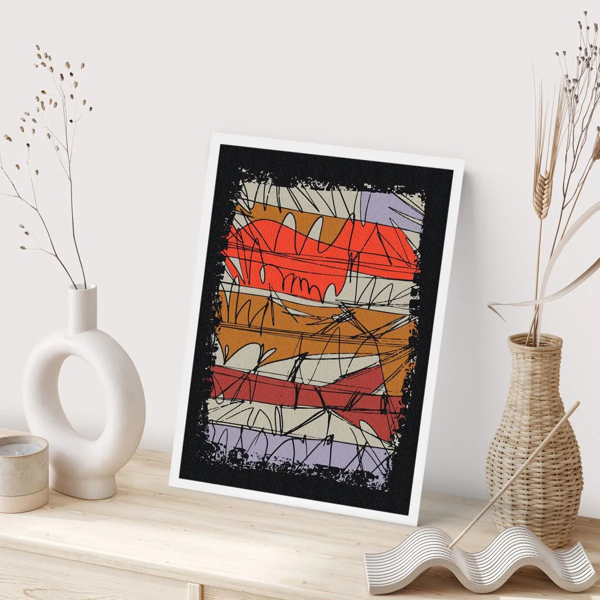 Poster - Spontane compositie - 70x100 cm