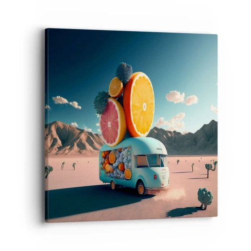 Schilderen op canvas - De smaak van vakantie - 40x40 cm