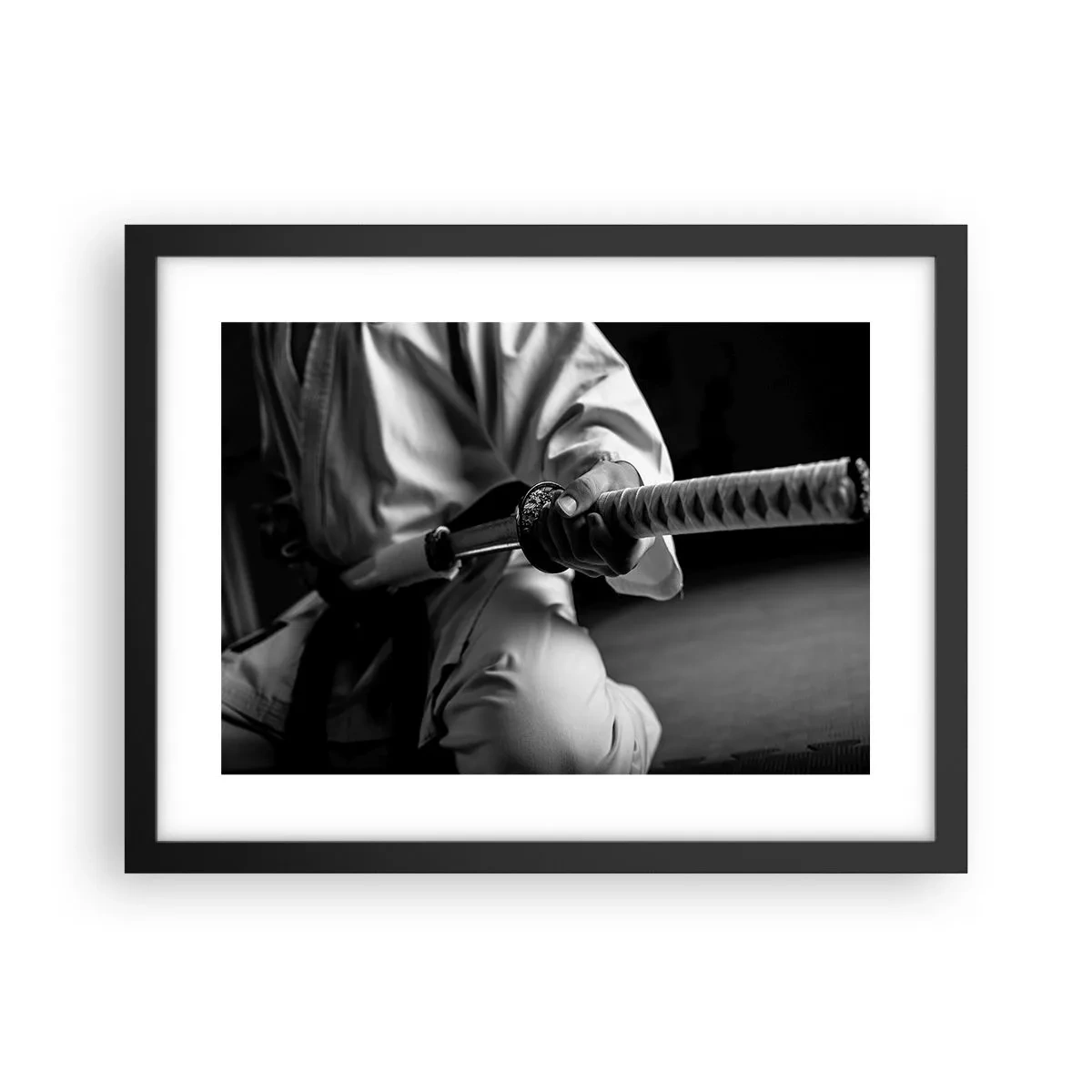 Poster in een zwarte lijst - Ziel van een vechter - 40x30 cm