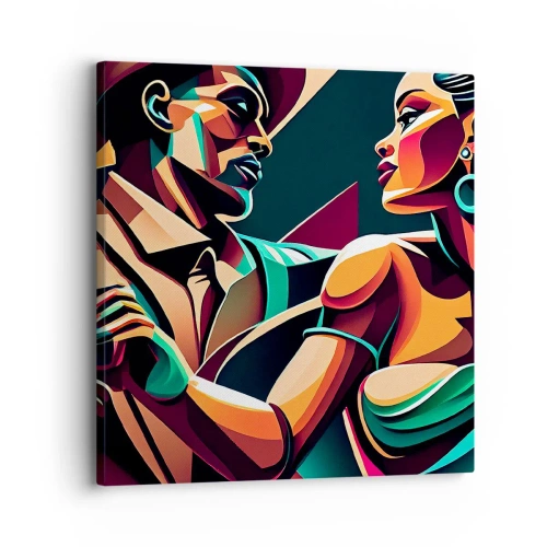 Schilderen op canvas - In het ritme van het hart - 30x30 cm