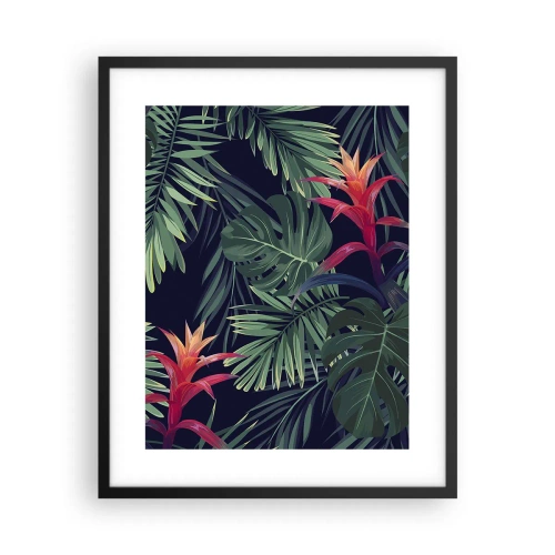 Poster in een zwarte lijst - Ontsteken in het groen - 40x50 cm