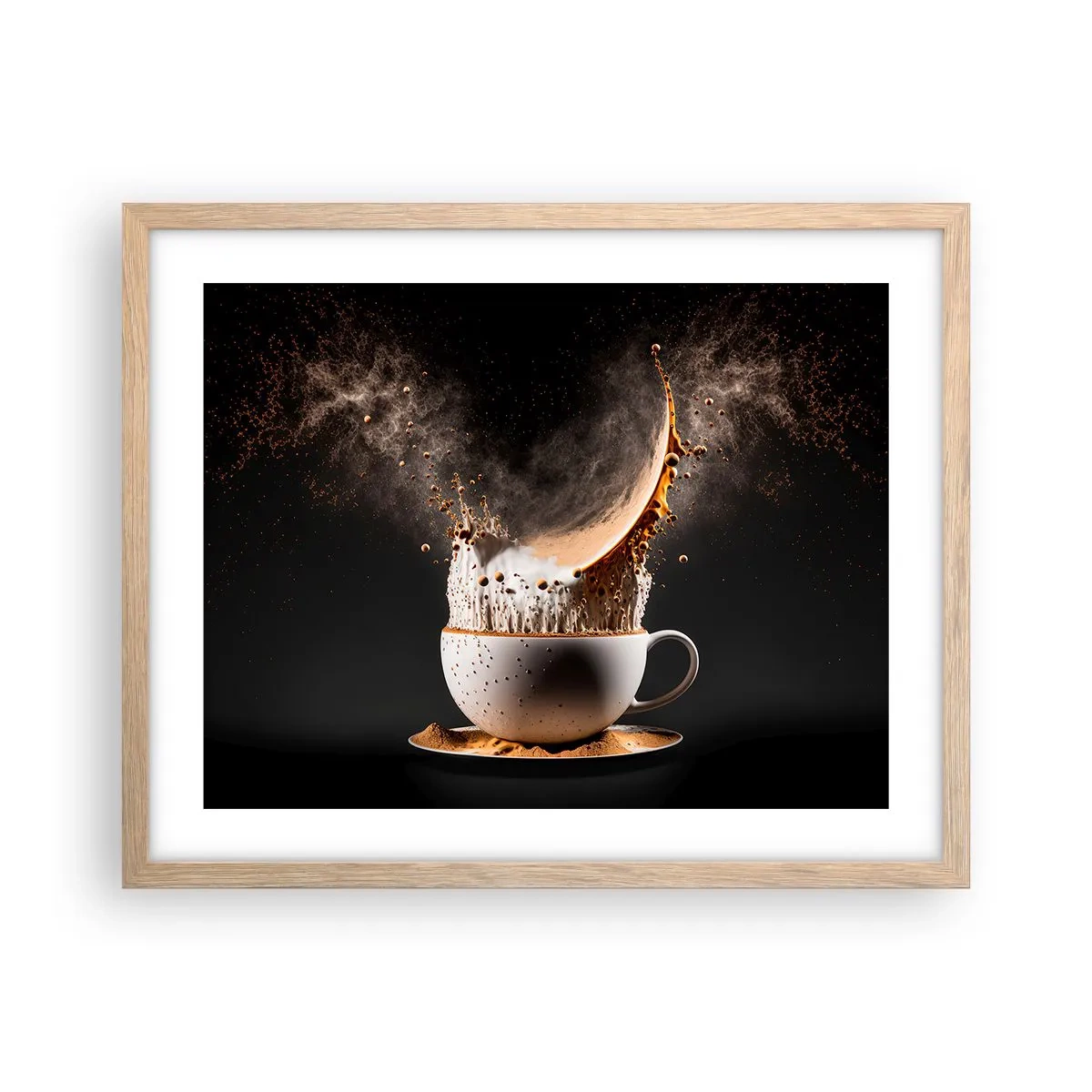 Een poster in een licht eiken lijst - Een explosie van smaak - 50x40 cm