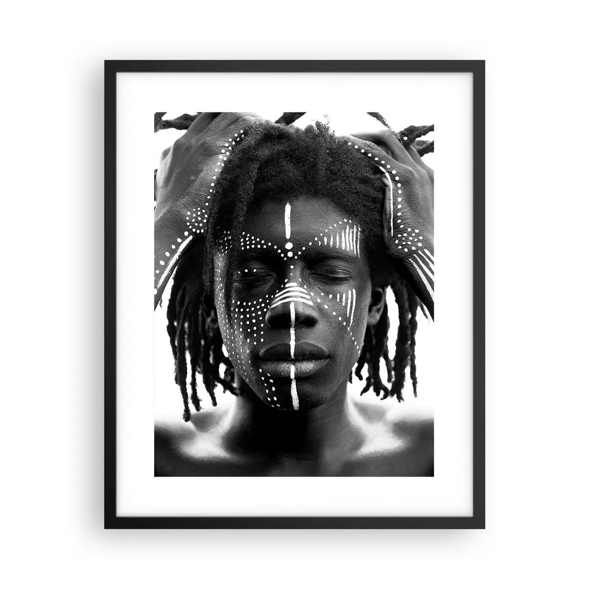 Poster in een zwarte lijst - Waar ben je? - 40x50 cm