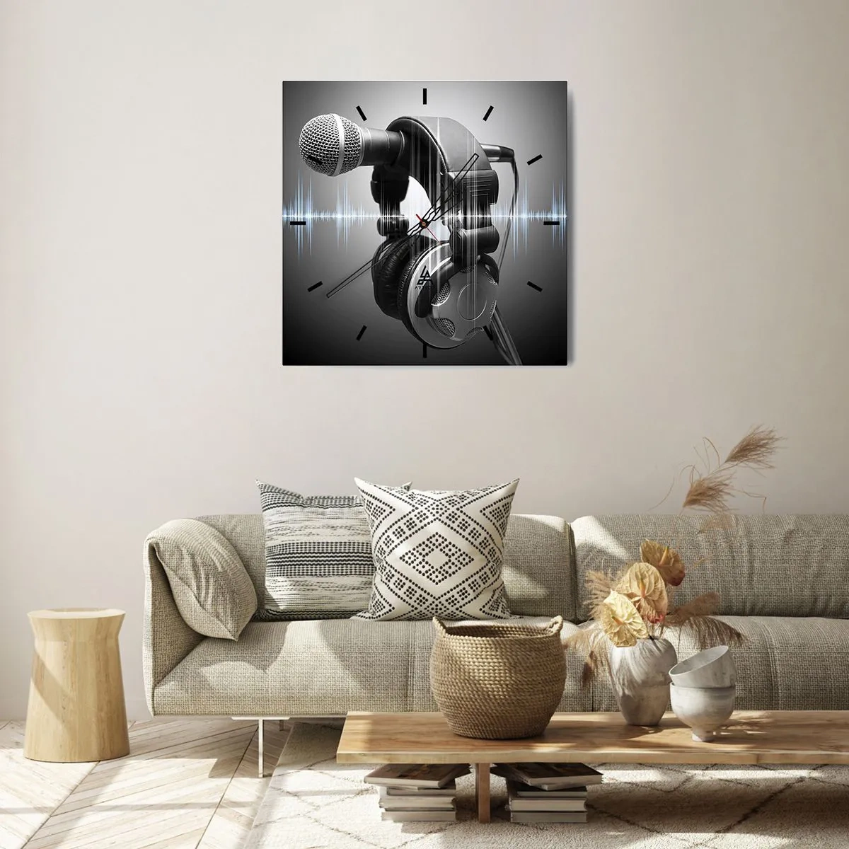 Wandklok - Klok - Je kunt het zingen nog steeds horen - 40x40 cm