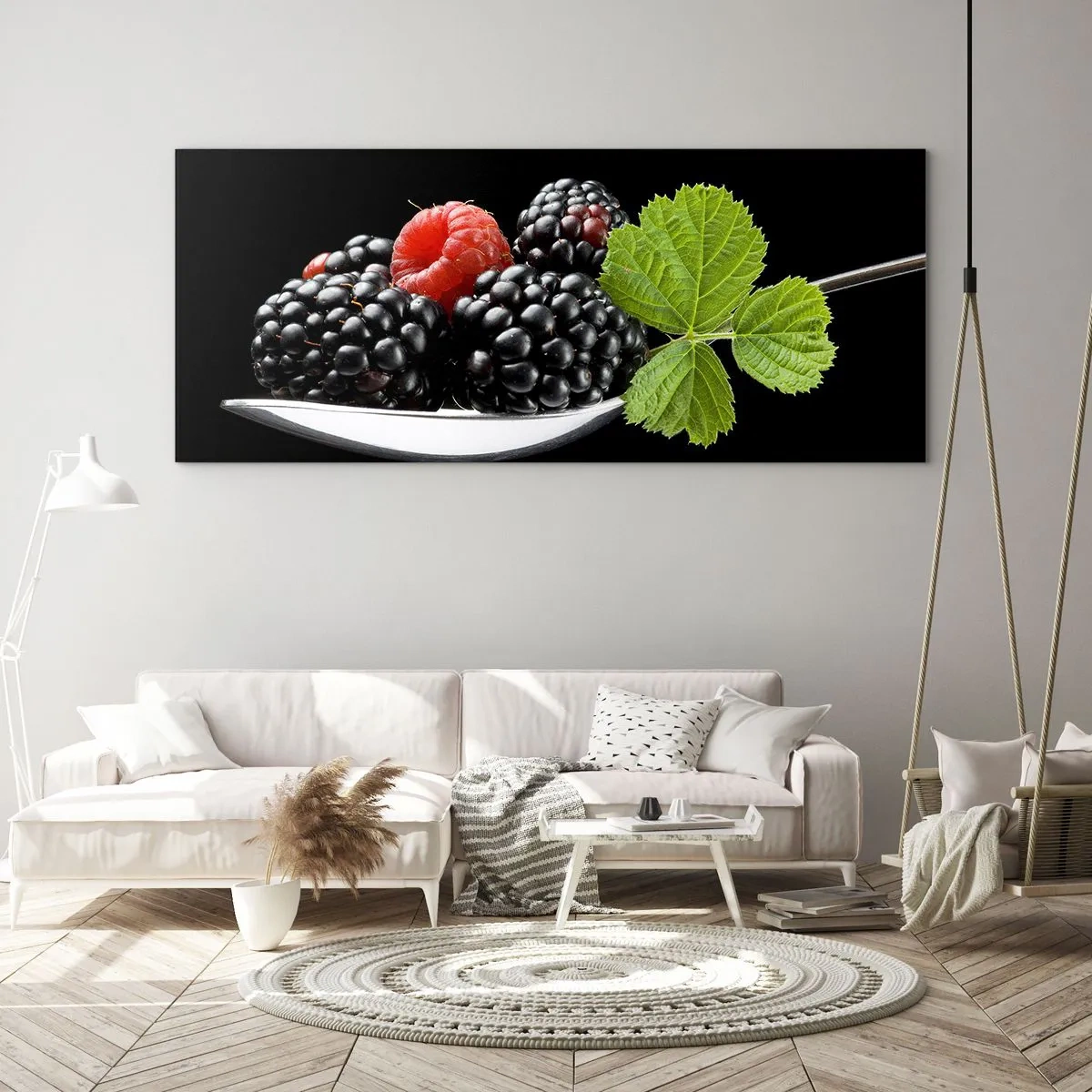 Schilderen op glas - De smaak van versheid - 120x50 cm