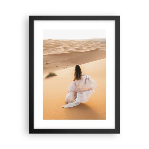 Poster in een zwarte lijst - Ontsnap naar vrijheid - 30x40 cm