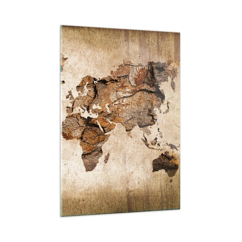 Schilderen op glas - Ontdekking van de wereld - 50x70 cm