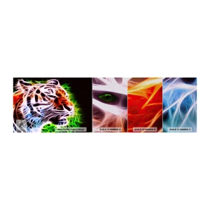 Fotobehang Monster Premium Sand - Vreselijke uitstraling - Abstractie, Dieren, Roofdier - 100x30 cm