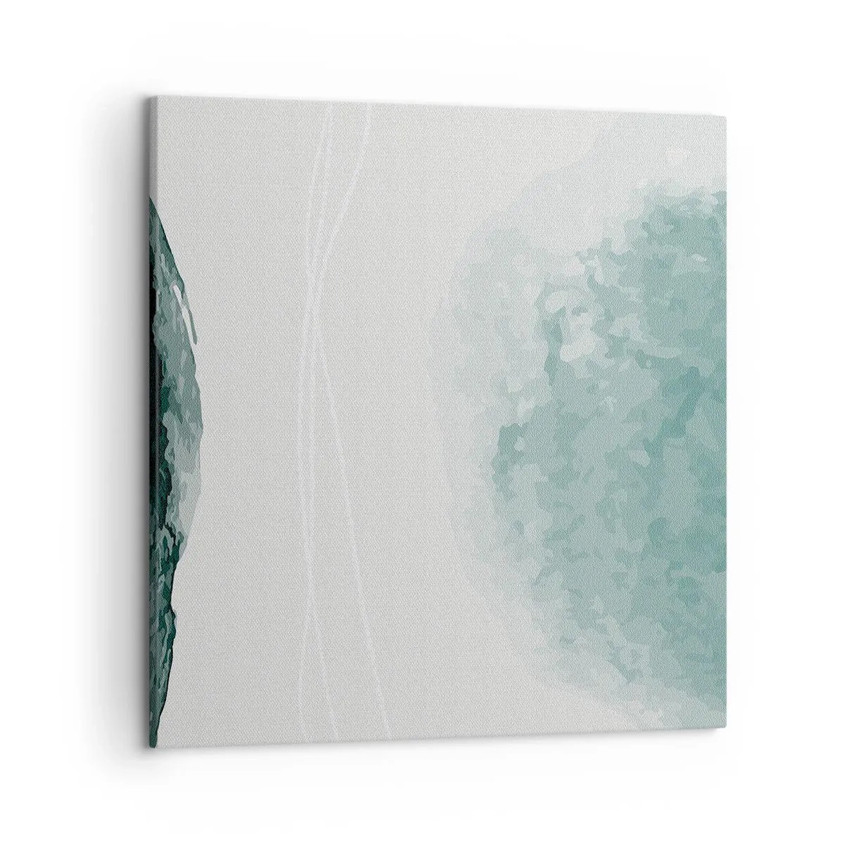 Schilderen op canvas - Ontmoeting met de mist - 50x50 cm