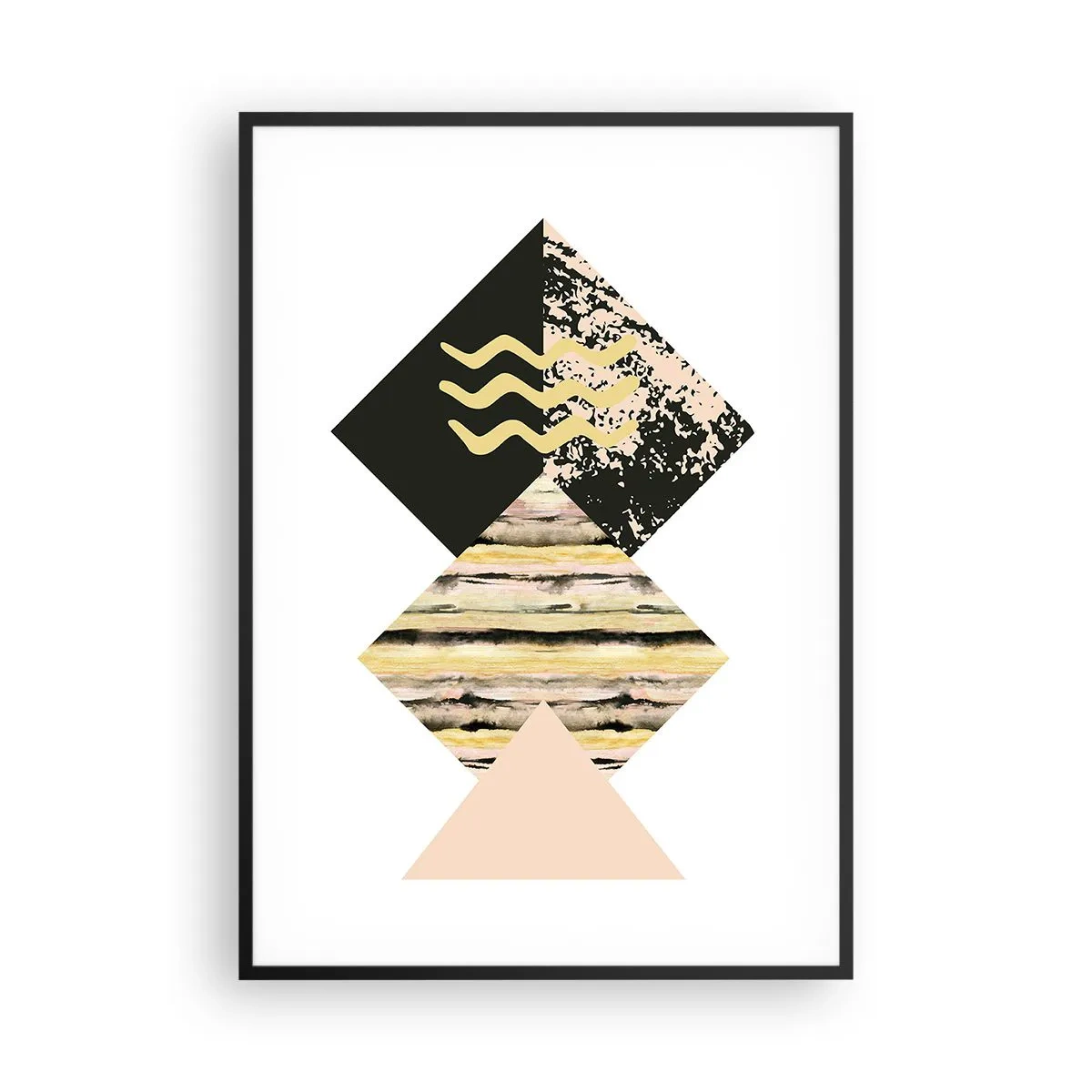 Poster in een zwarte lijst - Er is niet zo eenvoudig - 70x100 cm