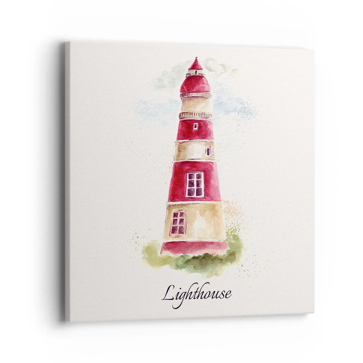 Schilderen op canvas - Er is altijd goed weer in de buurt - 40x40 cm