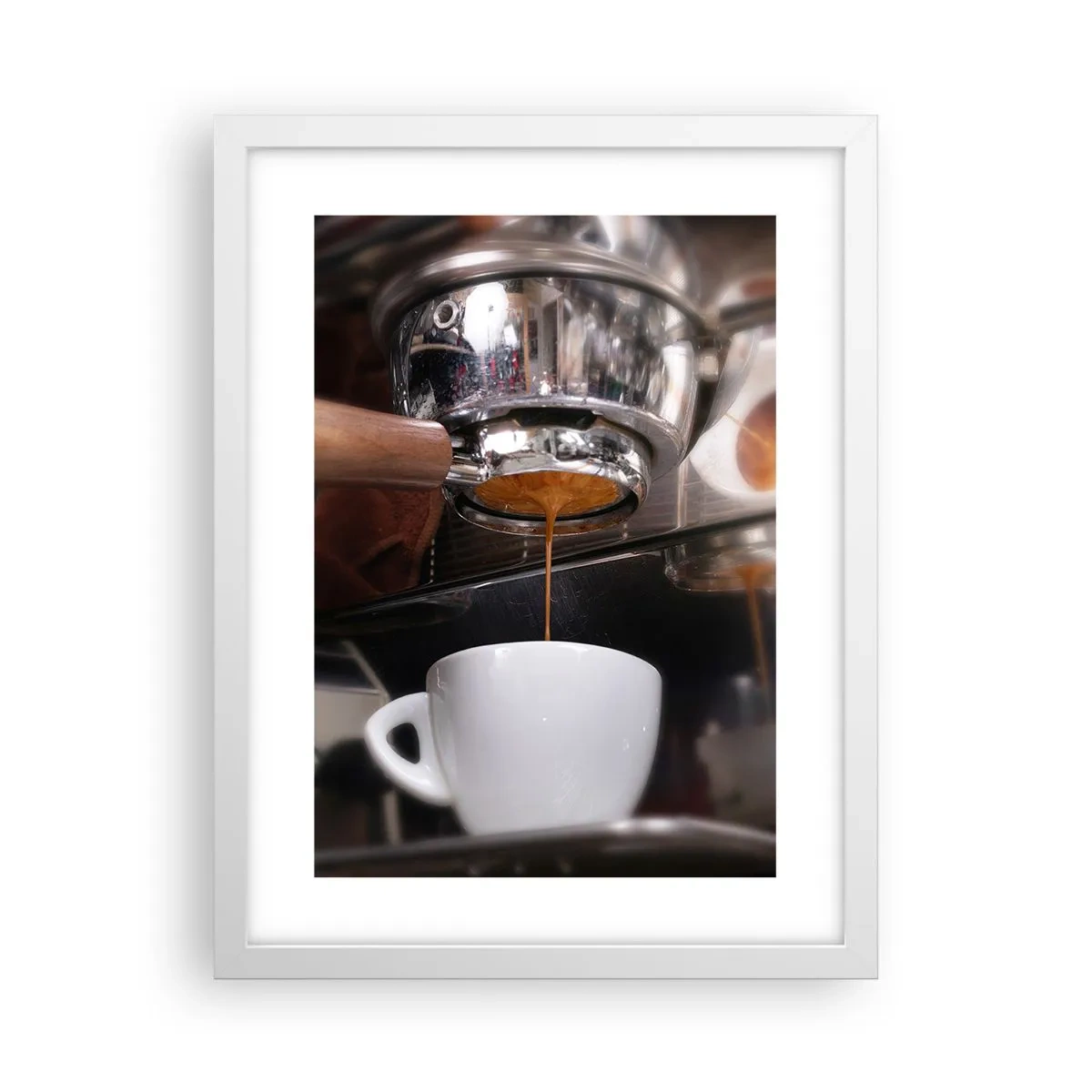 Poster in een witte lijst - Goede tijd van de dag - 30x40 cm