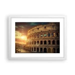 Poster in een witte lijst - Een kolossale indruk - 40x30 cm