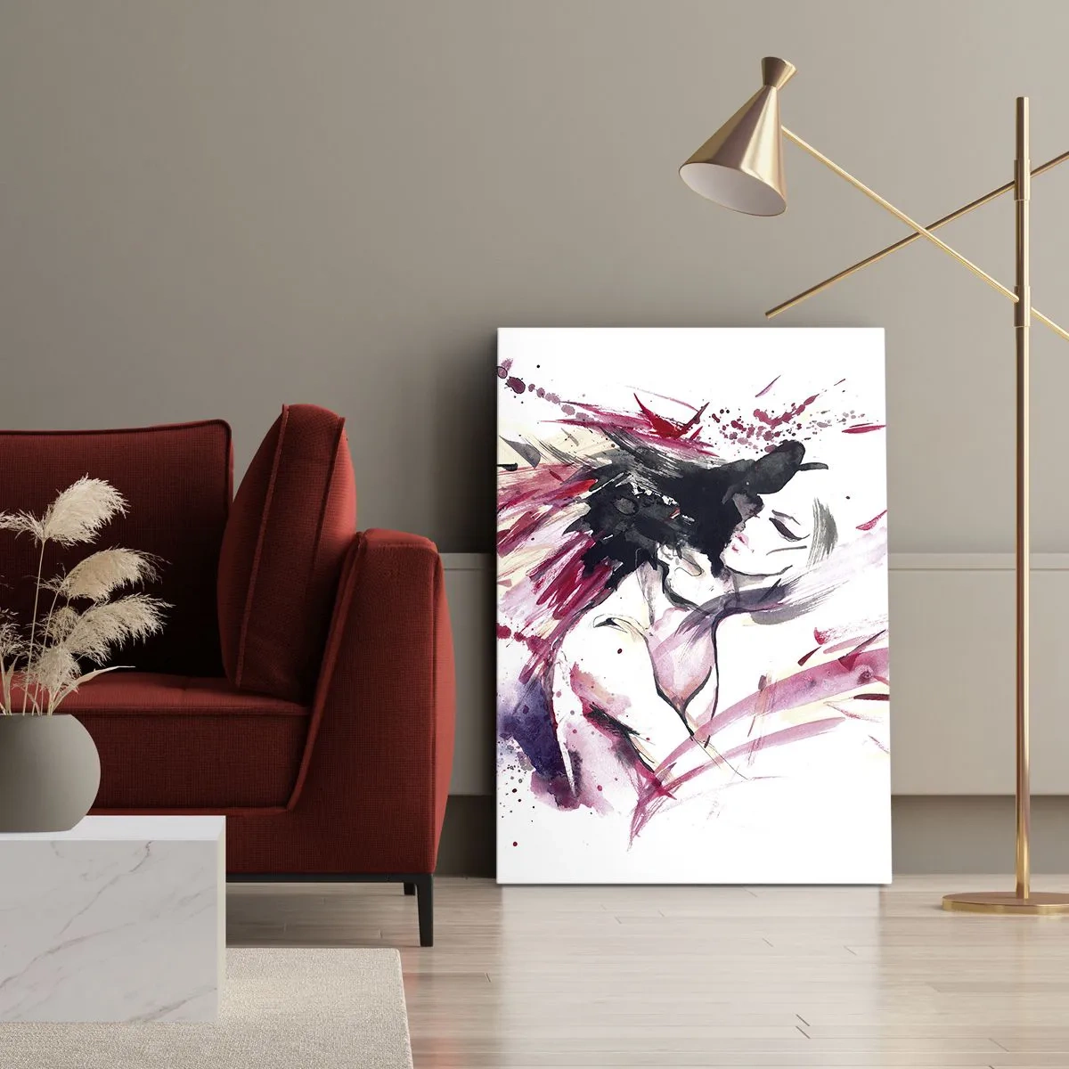 Schilderen op canvas - Een liefdesvervulling - 50x70 cm