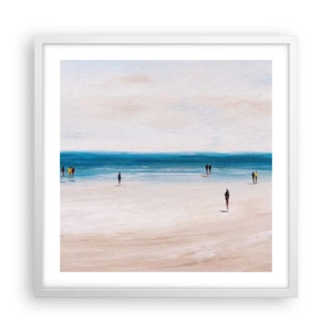 Poster in een witte lijst - Een natuurlijke behoefte - 50x50 cm