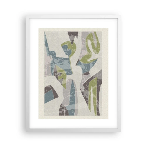Poster in een witte lijst - Compositie achter het glas - 40x50 cm