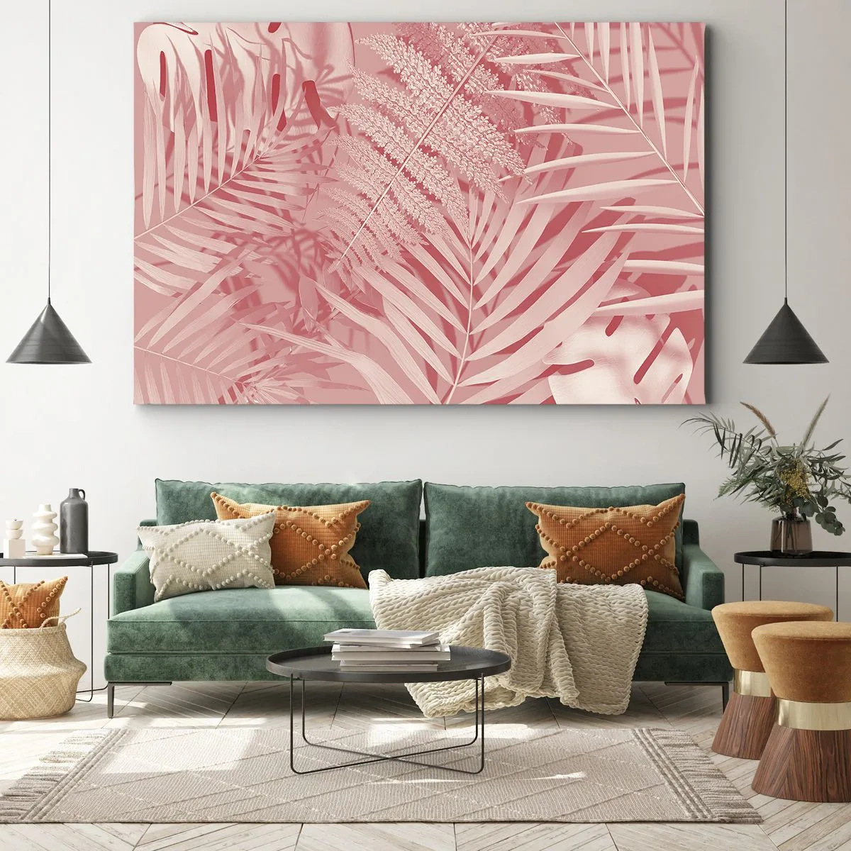 Schilderen op canvas - Roze concept - 120x80 cm
