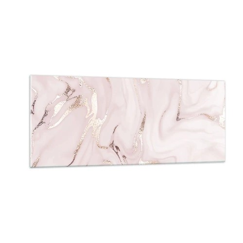 Schilderen op glas - In een roze sjaal - 100x40 cm