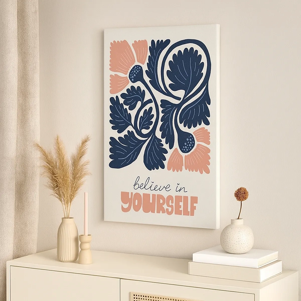 Schilderen op canvas - En jij bloeit ook - 50x70 cm