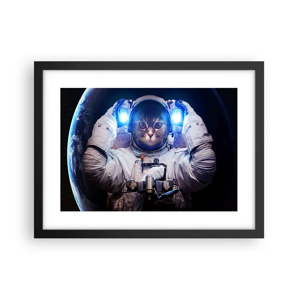 Poster in een zwarte lijst - Houston, je hebt een probleem - 40x30 cm