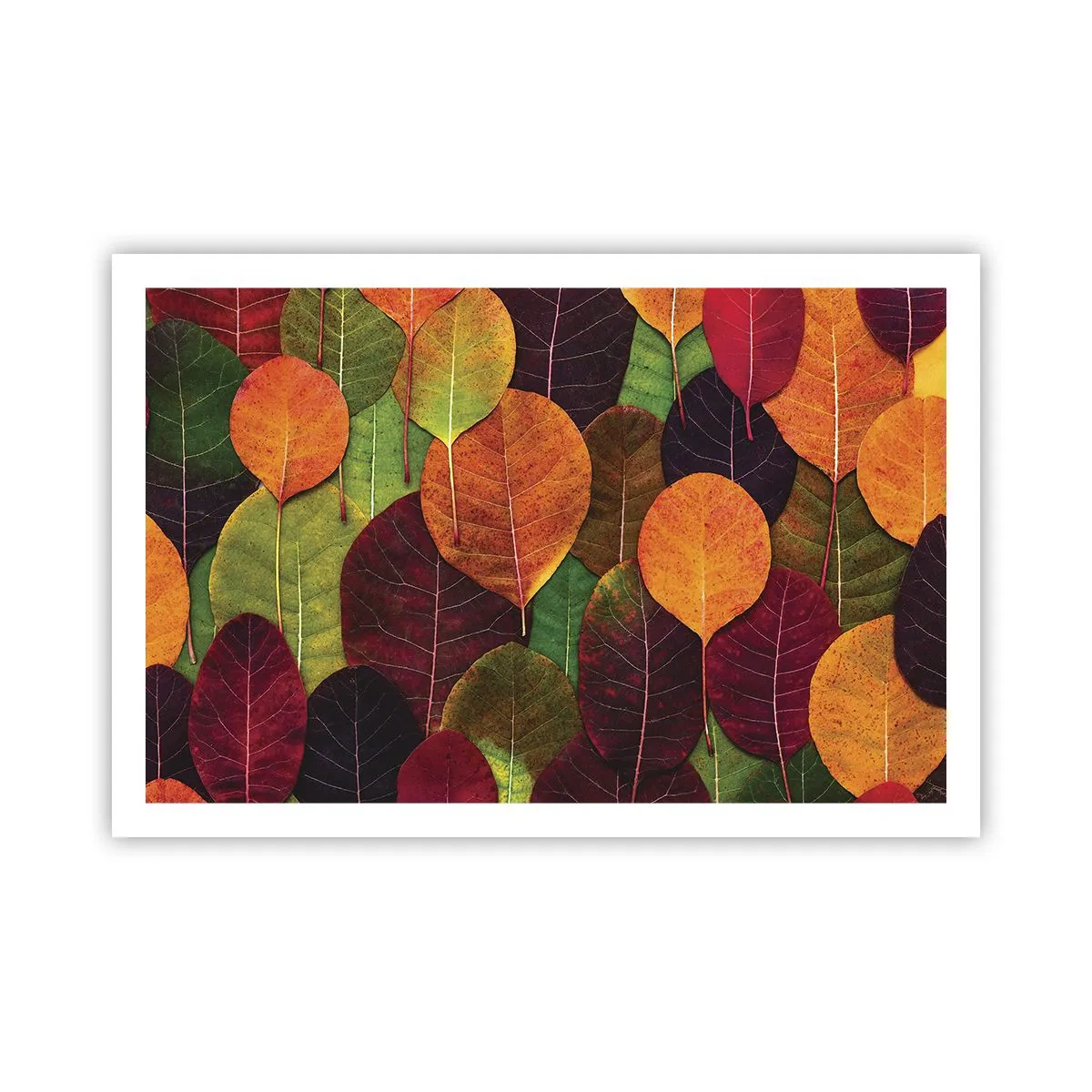Poster - Herfst mozaïek - 91x61 cm
