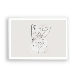 Poster in een witte lijst - De kunst van het verleiden - 100x70 cm