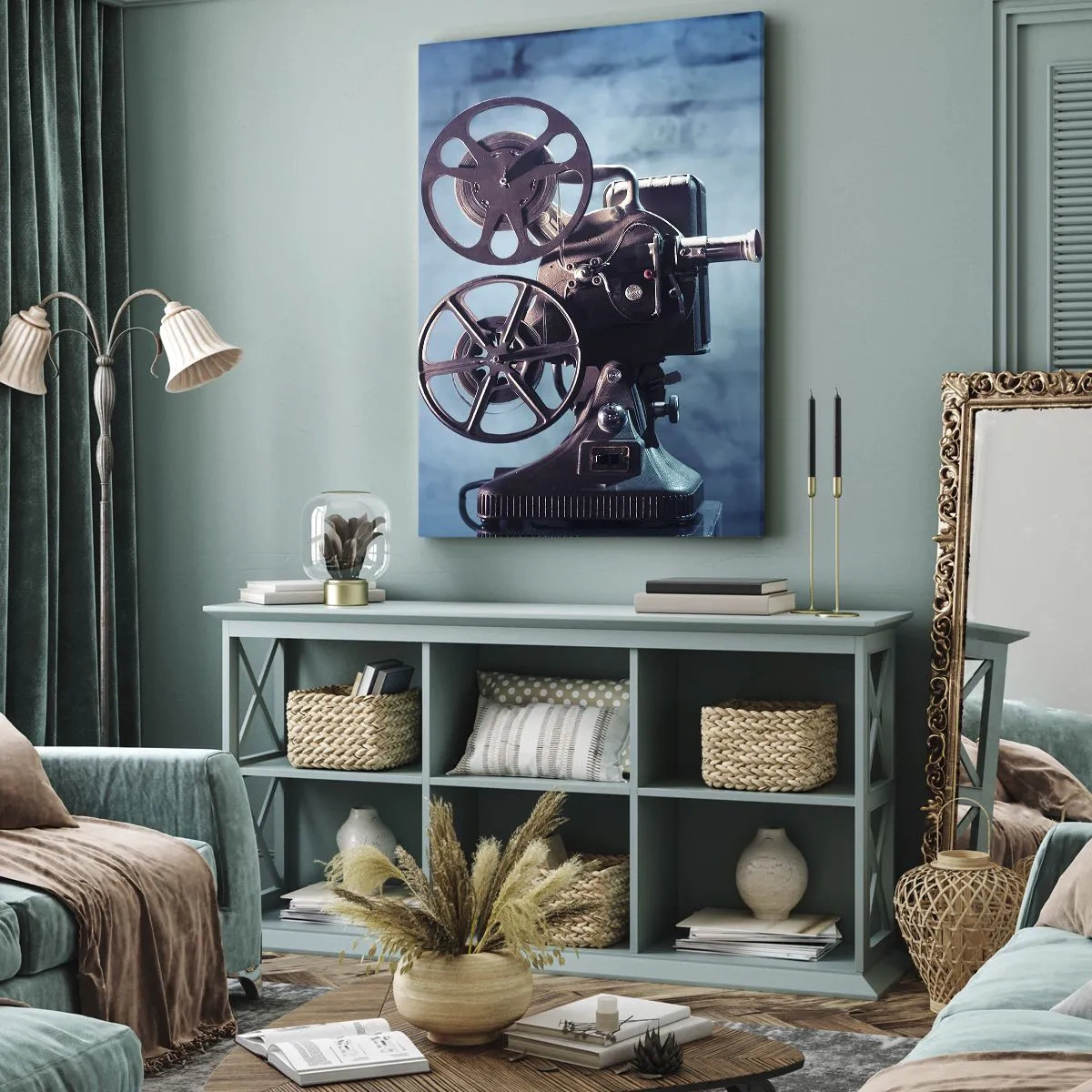 Schilderen op canvas - In de oude bioscoop - 50x70 cm